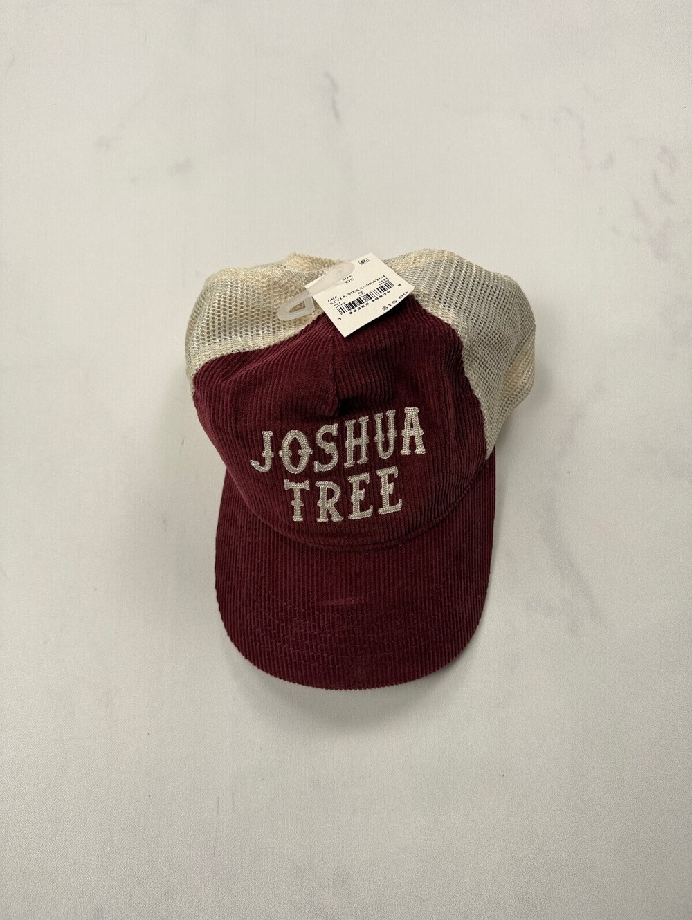Mad Engine Joshua Tree Baseball Cap Burgundy Modern Statement Piece - Unisex